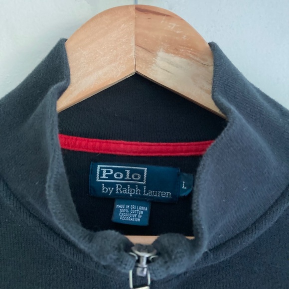 Polo Ralph Lauren men’s quarter zip sweater with big logo - Picture 3 of 7